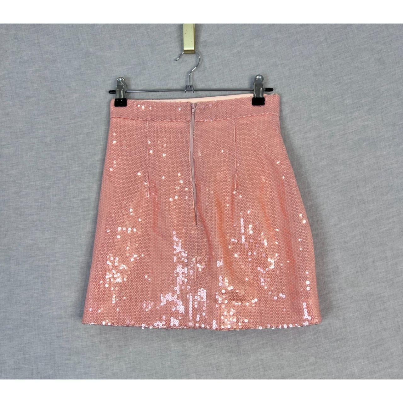 Alex Perry Pink Sequin Mini Skirt Size AU 6 US 2
