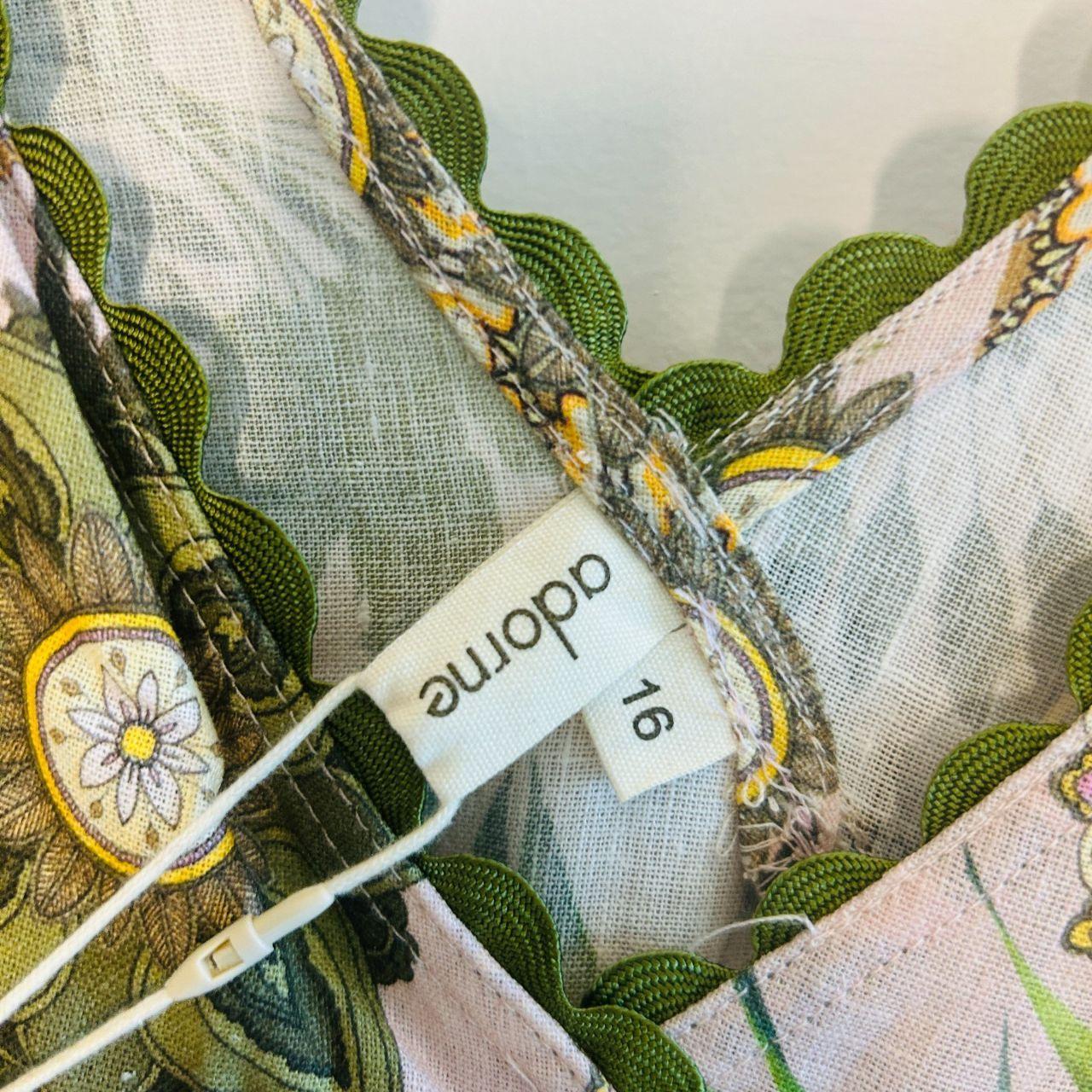 Adorne Dress Size 16 NEW Daphne Printed Linen Wrap...