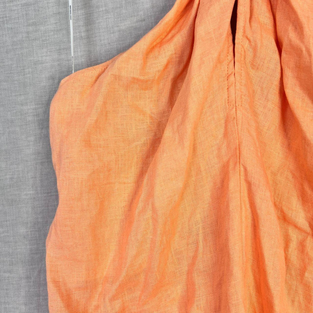 Seed Heritage 100% Linen Halter Ring Maxi Dress Size...