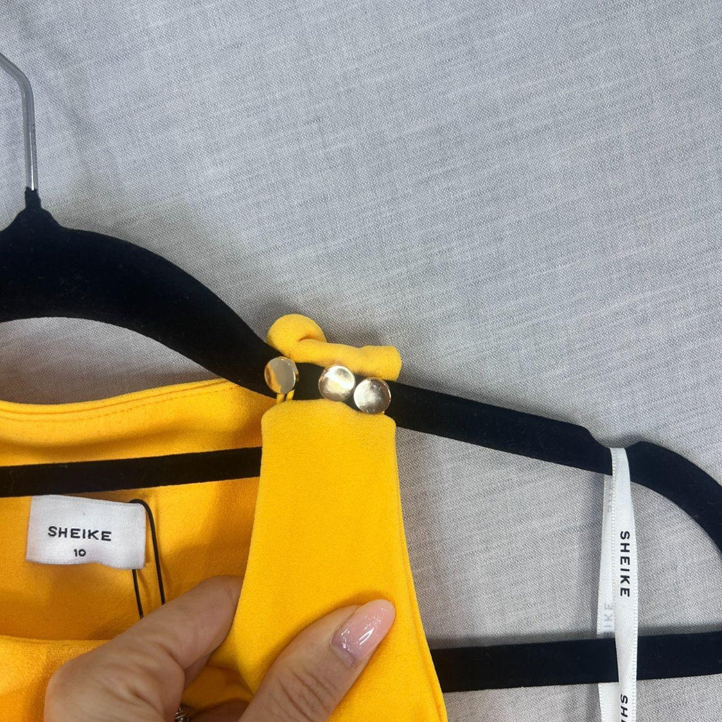 Sheike NEW Portland Long Dress in Orange Mango Size...