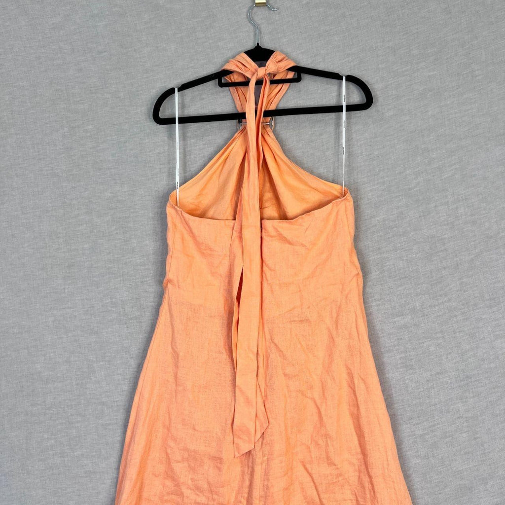 Seed Heritage 100% Linen Halter Ring Maxi Dress Size...