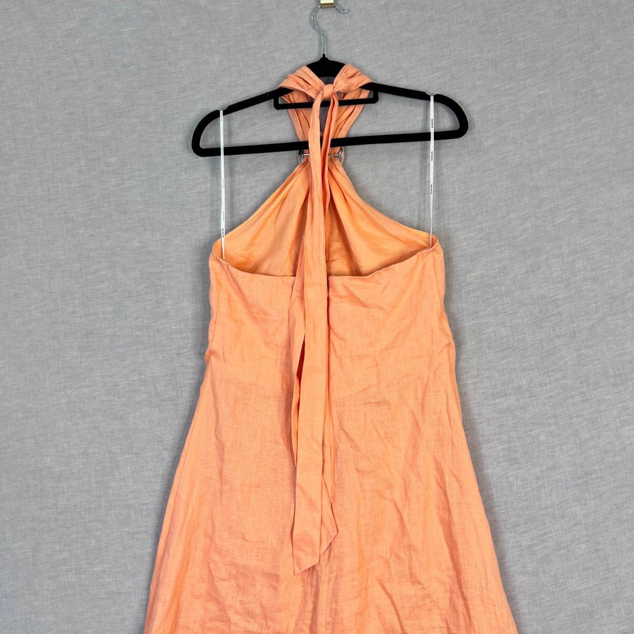 Seed Heritage 100% Linen Halter Ring Maxi Dress Size...