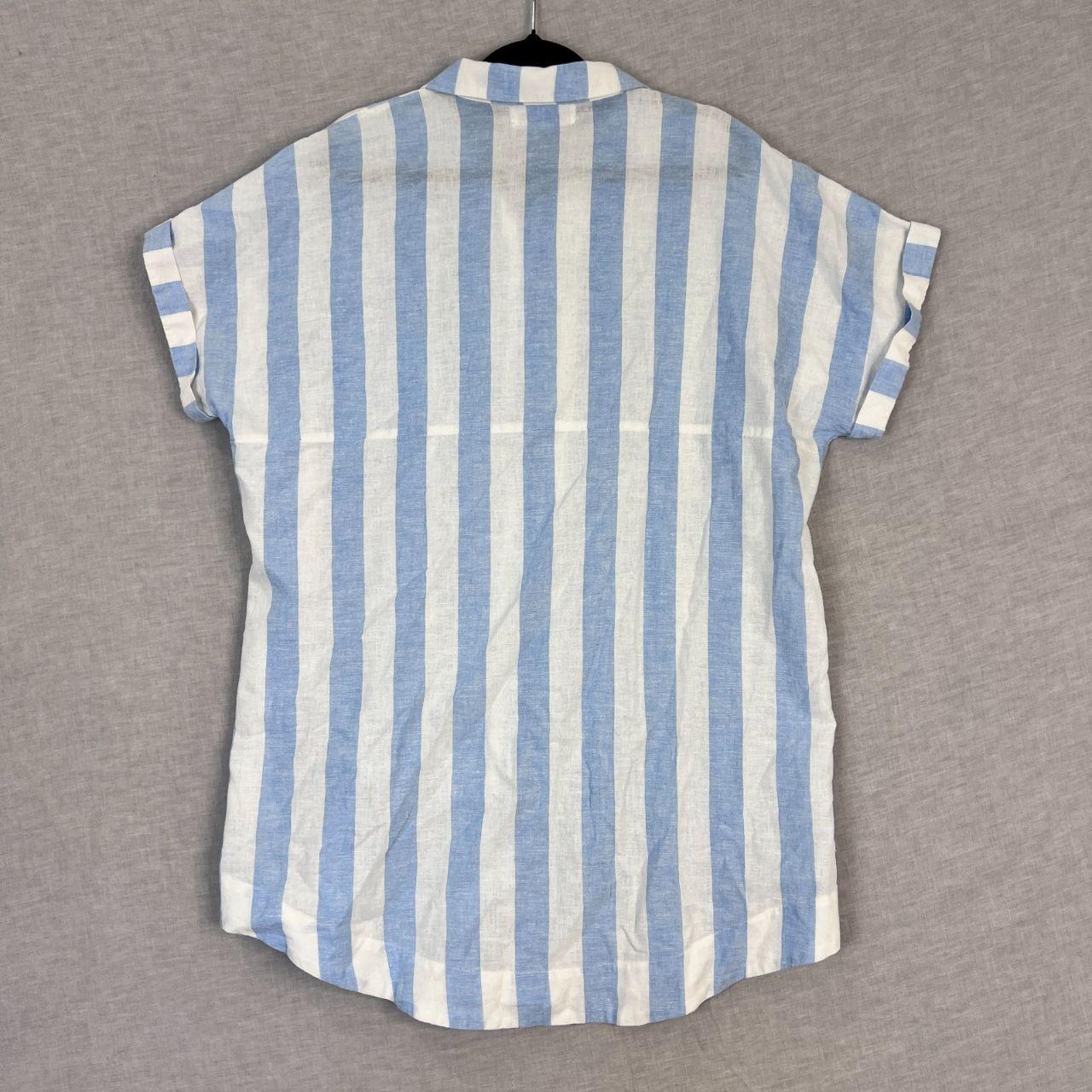 Okanui Mini Oversized Top Size Small Linen Cotton...