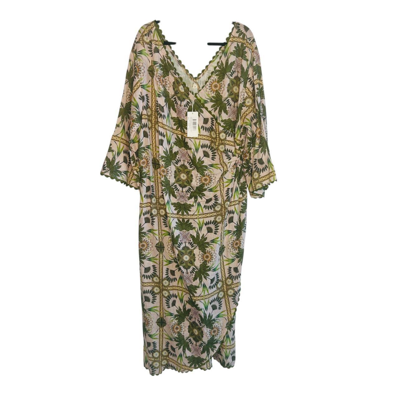 Adorne Dress Size 16 NEW Daphne Printed Linen Wrap...