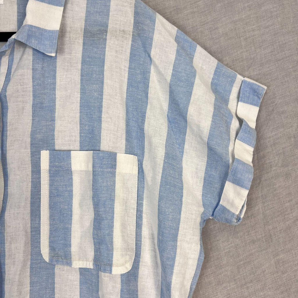 Okanui Mini Oversized Top Size Small Linen Cotton...