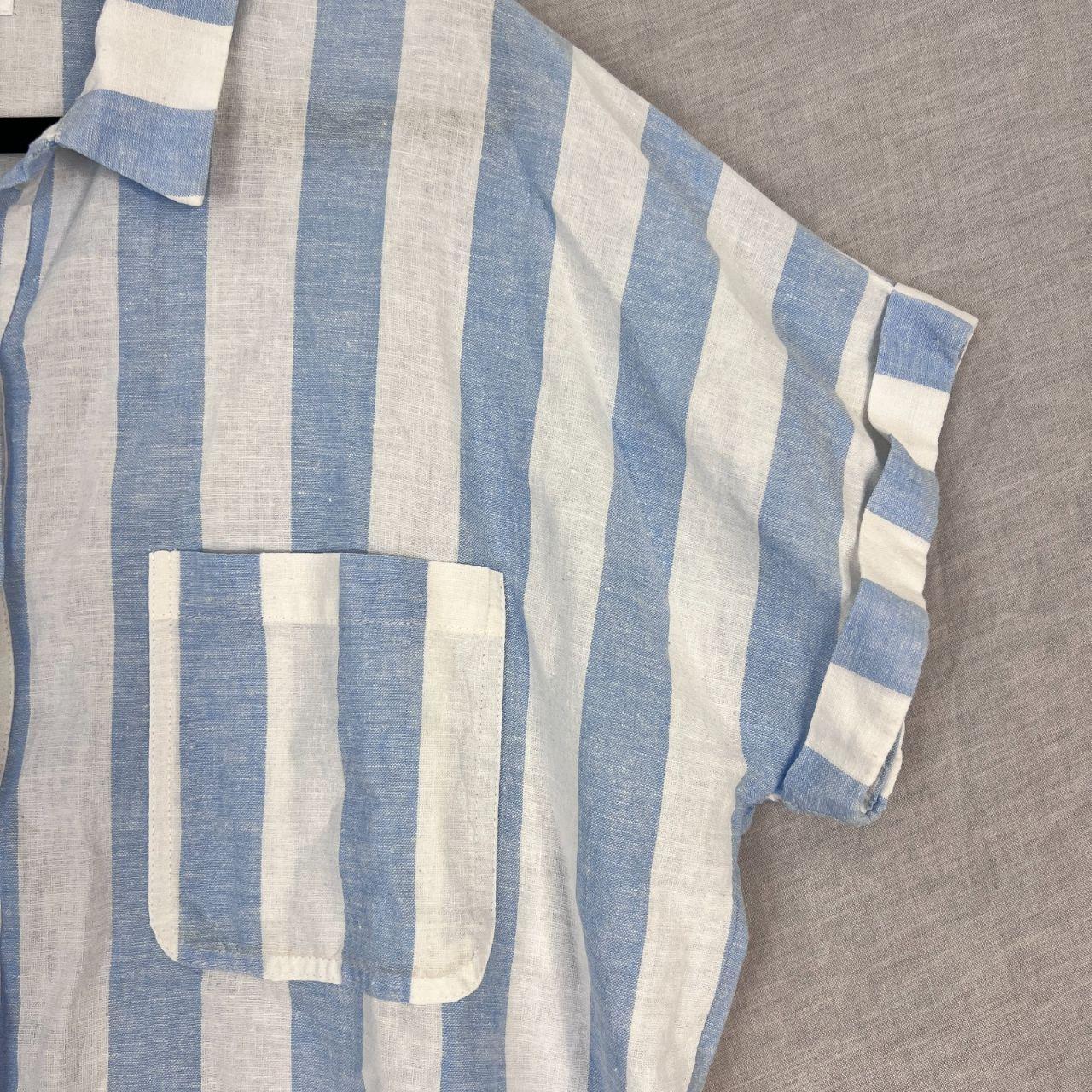 Okanui Mini Oversized Top Size Small Linen Cotton...