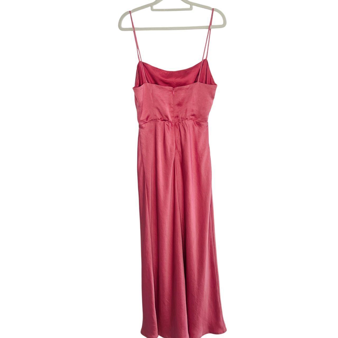 Kookai Como Cut Out Dress Pink Size 40 AU 12 Midi