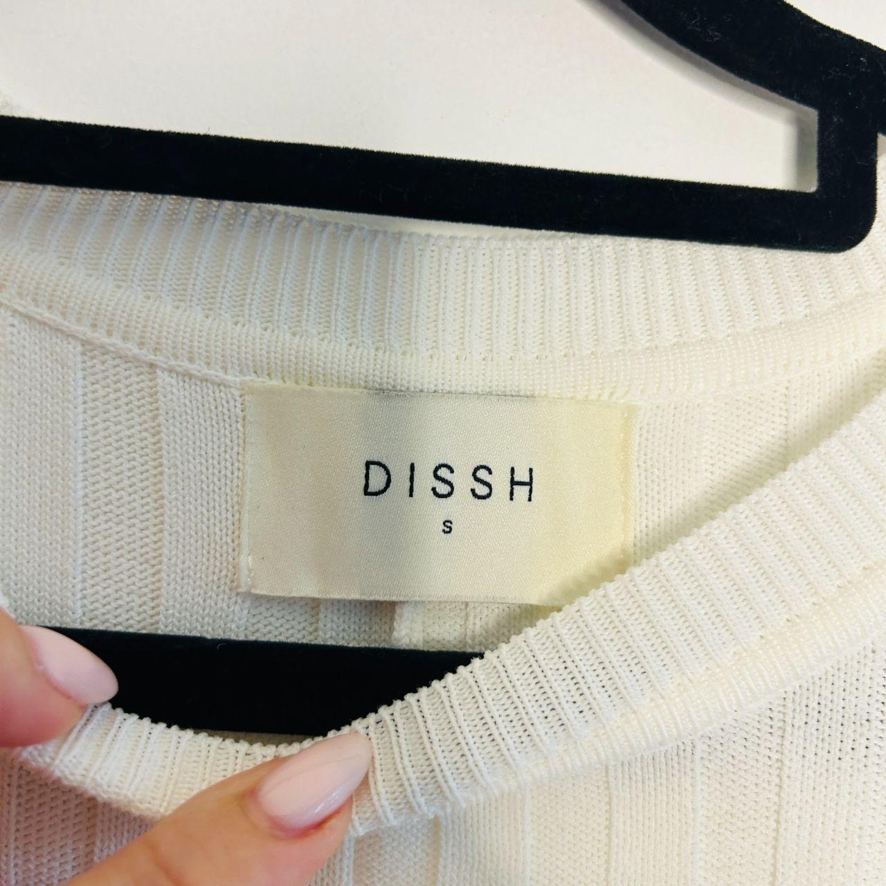 Dissh Dress Ada Long Sleeve White Size Small AU 8