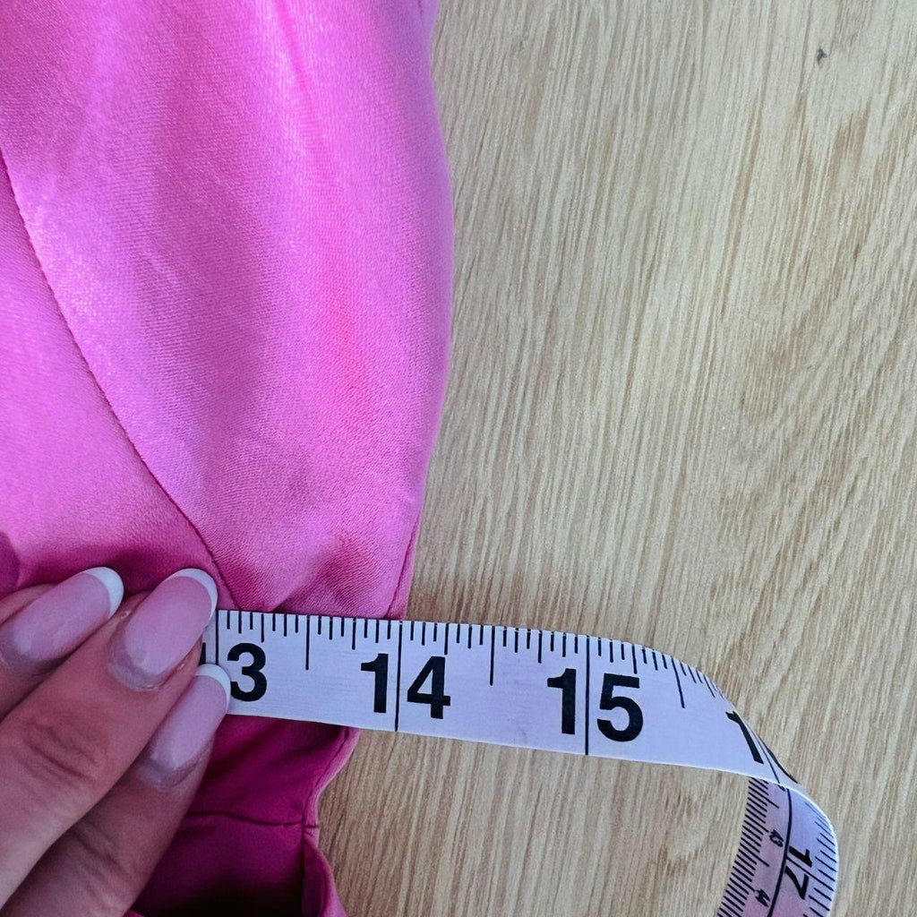 Kookai Como Cut Out Dress Pink Size 40 AU 12 Midi