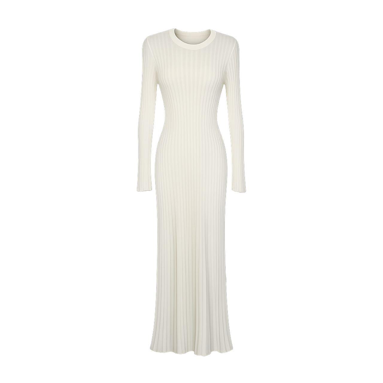 Dissh Dress Ada Long Sleeve White Size Small AU 8
