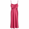 Kookai Como Cut Out Dress Pink Size 40 AU 12 Midi