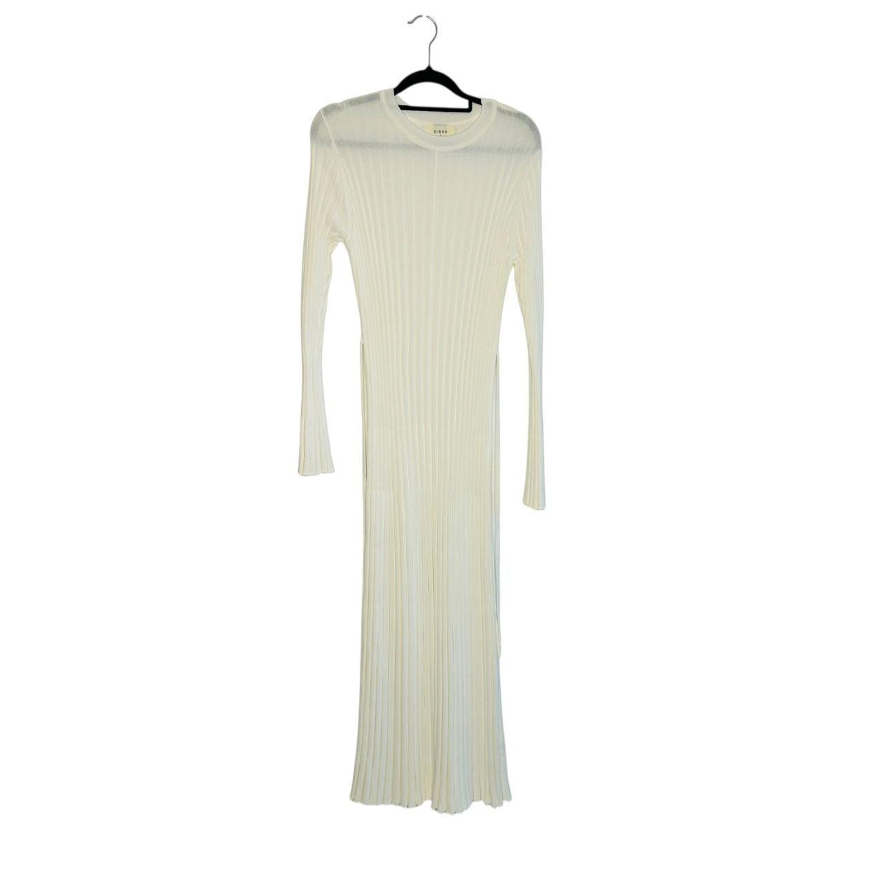 Dissh Dress Ada Long Sleeve White Size Small AU 8