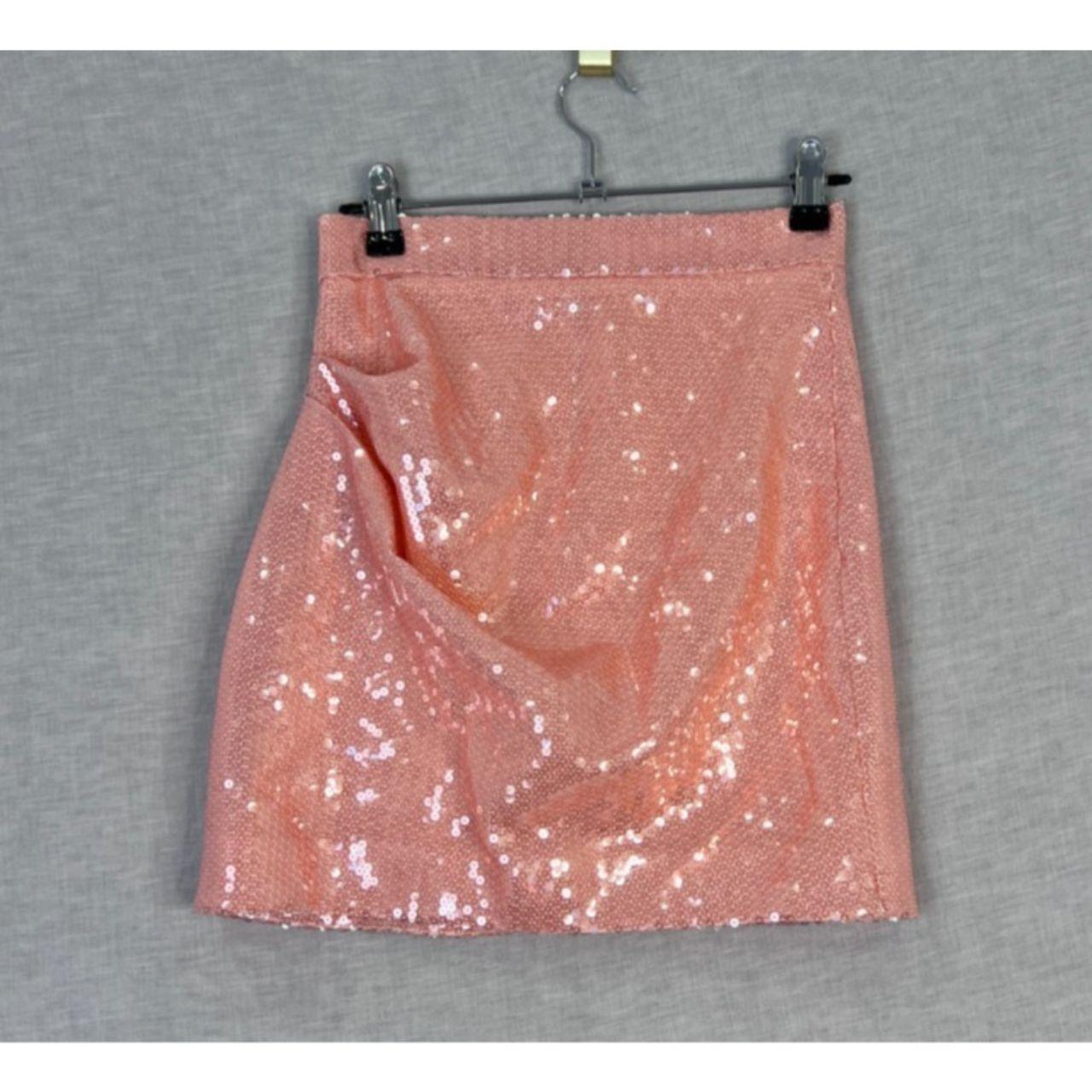 Alex Perry Pink Sequin Mini Skirt Size AU 6 US 2
