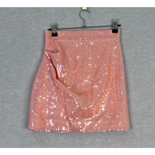 Alex Perry Pink Sequin Mini Skirt Size AU 6 US 2