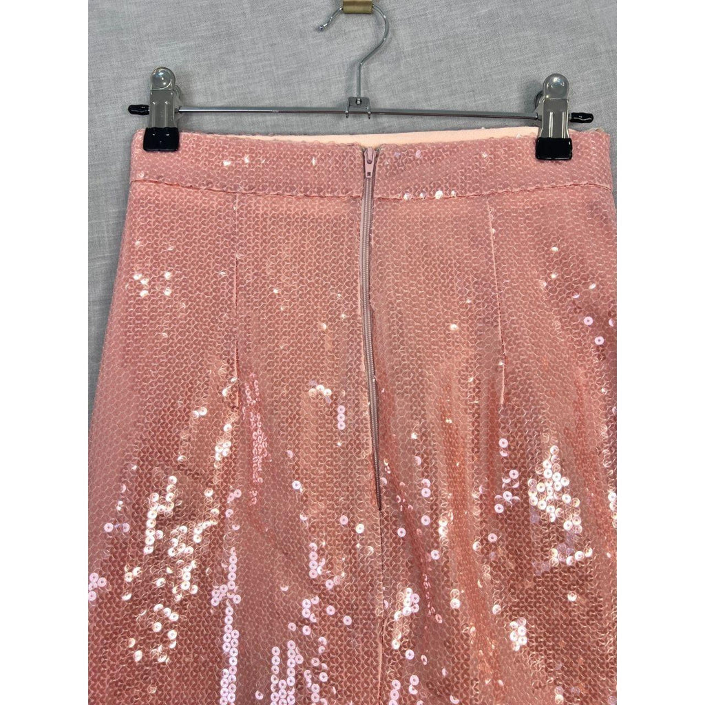 Alex Perry Pink Sequin Mini Skirt Size AU 6 US 2