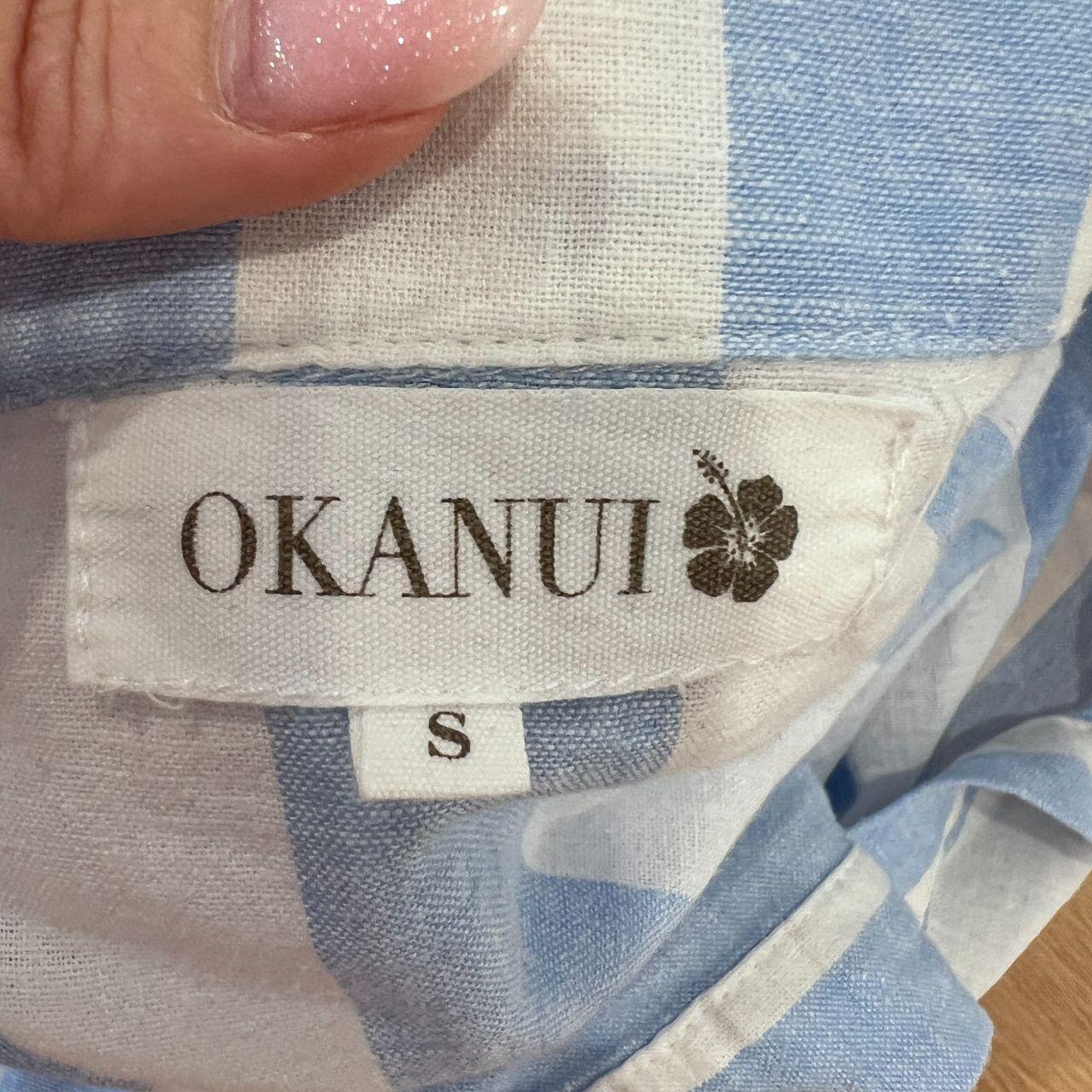 Okanui Mini Oversized Top Size Small Linen Cotton...