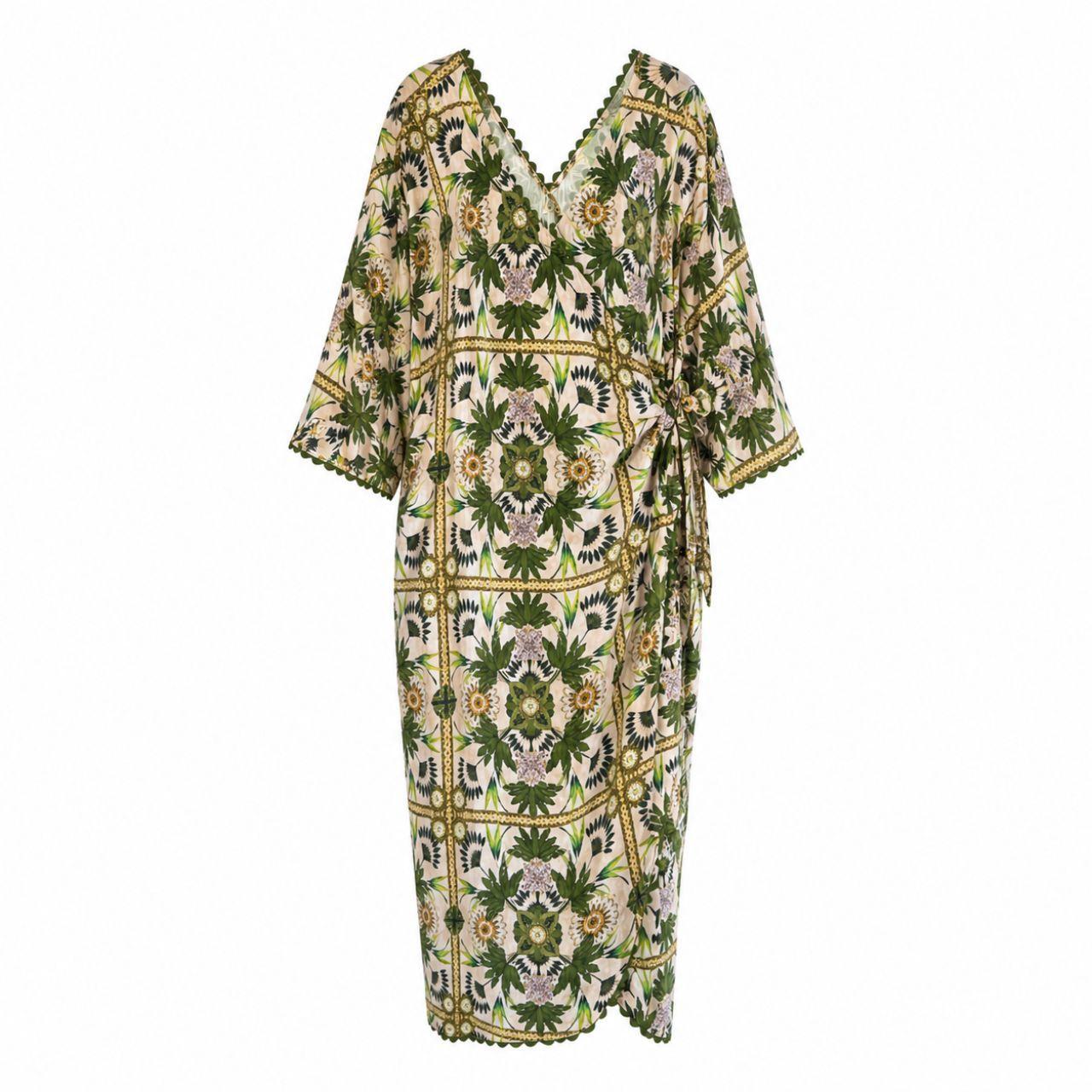 Adorne Dress Size 16 NEW Daphne Printed Linen Wrap...